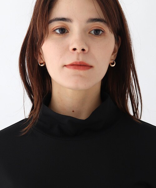 OPAQUE.CLIP（オペークドットクリップ）の「◆シアーハイネックカットソー（Tシャツ/カットソー・レディース・ブラック/チャコールグレー/オフホワイト・40/38）」の8枚目の写真