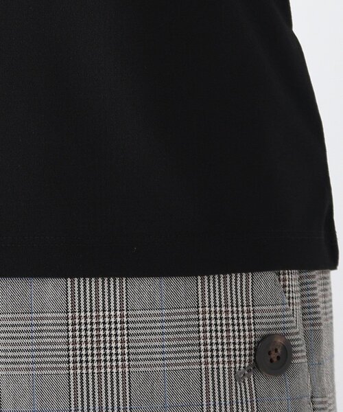 OPAQUE.CLIP（オペークドットクリップ）の「◆シアーハイネックカットソー（Tシャツ/カットソー・レディース・ブラック/チャコールグレー/オフホワイト・40/38）」の10枚目の写真