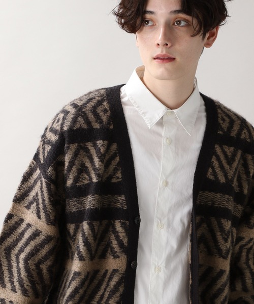 RAGEBLUE(レイジブルー)の「モヘヤ/柄ニットカーディガン/229367(ニット/セーター・メンズ・その他19/ブルー系その他・MEDIUM/LARGE)」の10枚目の写真