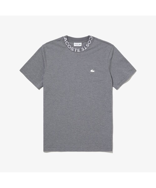 LACOSTE（ラコステ）の「ウルトラライトピケロゴネックTシャツ（Tシャツ/カットソー・メンズ・ブラック/グレー/ホワイト/ブラック系その他/ロイヤルブルー・2/4/3/5）」の4枚目の写真
