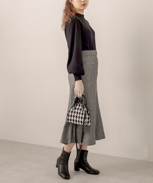 OLIVE des OLIVE（オリーブデオリーブ）の「ヘリンボーンマーメイドスカート（スカート・レディース・ブラック/ブラウン・FREE）」の20枚目の写真