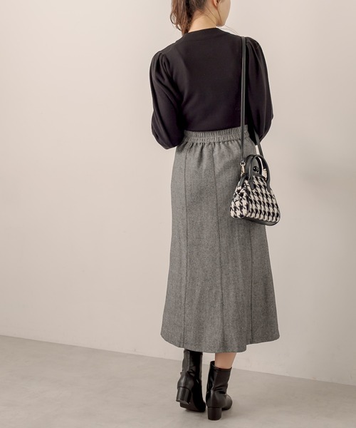 OLIVE des OLIVE（オリーブデオリーブ）の「ヘリンボーンマーメイドスカート（スカート・レディース・ブラック/ブラウン・FREE）」の18枚目の写真