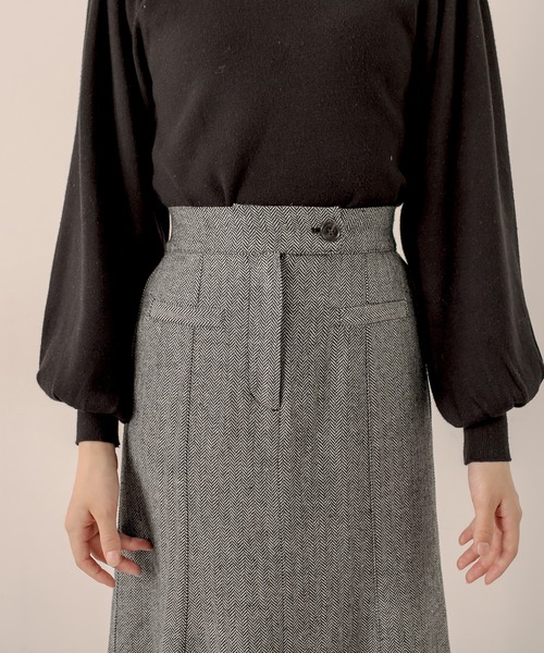 OLIVE des OLIVE（オリーブデオリーブ）の「ヘリンボーンマーメイドスカート（スカート・レディース・ブラック/ブラウン・FREE）」の14枚目の写真