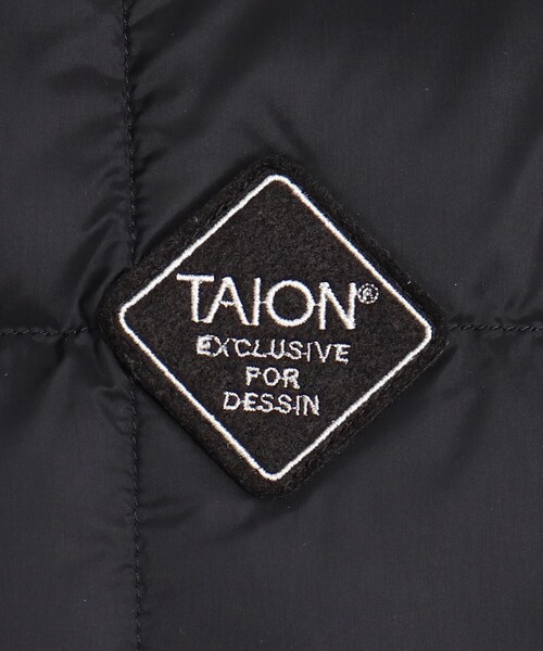 TAION(タイオン)の「TAION(R) ノーカラーダウンジャケット(ダウンジャケット/コート・メンズ・チャコールグレー/ブラック/ブラウン系/ブラック系5/カーキ系3・02/03)」の8枚目の写真