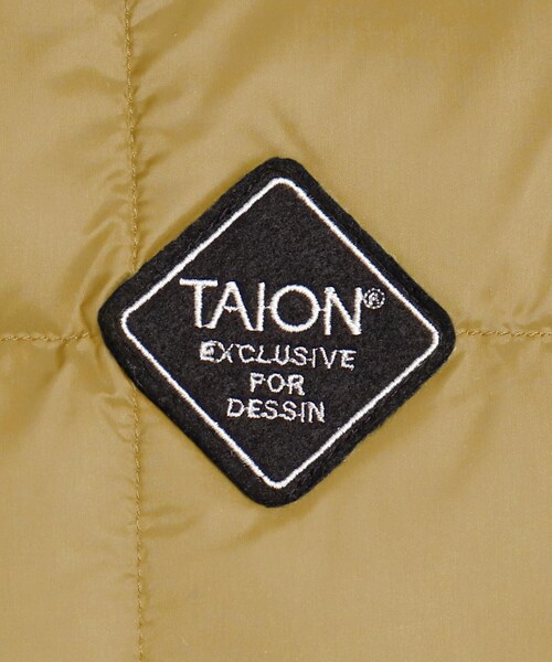 TAION(タイオン)の「TAION(R) ノーカラーダウンジャケット(ダウンジャケット/コート・メンズ・チャコールグレー/ブラック/ブラウン系/ブラック系5/カーキ系3・02/03)」の7枚目の写真
