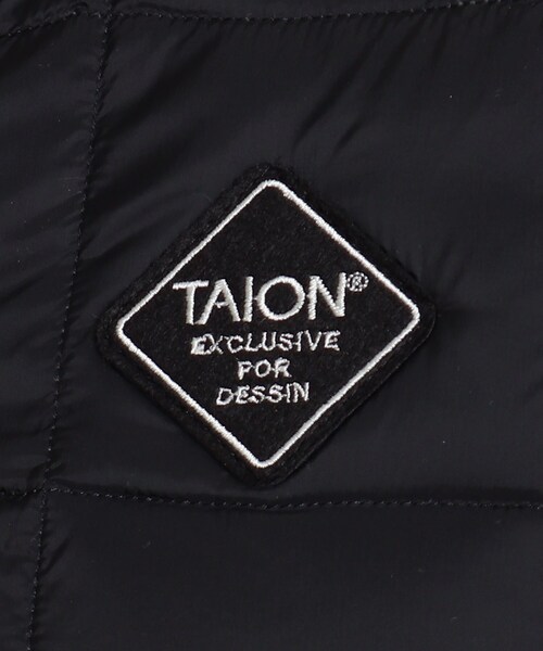 TAION(タイオン)の「TAION(R) ノーカラーダウンジャケット(ダウンジャケット/コート・メンズ・チャコールグレー/ブラック/ブラウン系/ブラック系5/カーキ系3・02/03)」の12枚目の写真