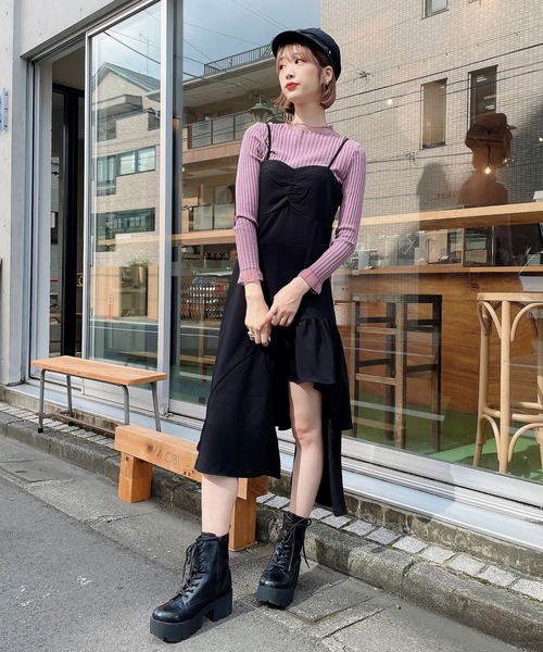 Voyage titty&Co.PETIT（ボヤージュティティアンドコープチ）の「【Voyage titty&Co.】イレヘムキャミワンピⅡ（ワンピース・レディース・ブラック・FREE）」の3枚目の写真