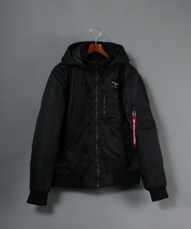 ALPHA/アルファ HOODED RIB JACKET フーデッドリブジャケット