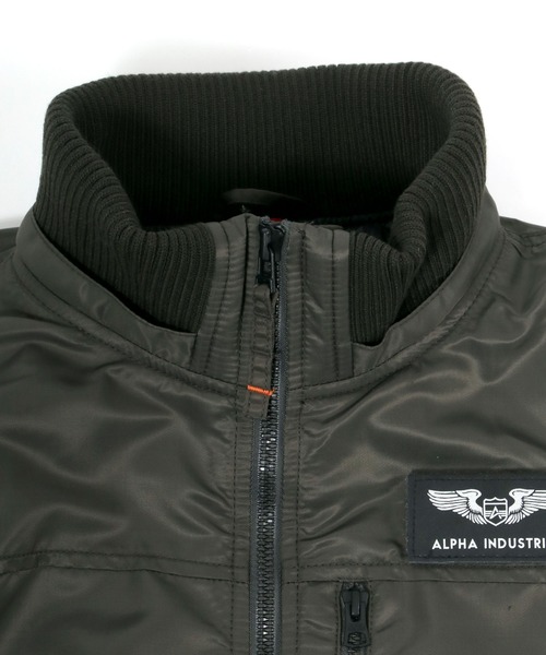 ※ALPHA（アルファ）の「ALPHA/アルファ HOODED RIB JACKET フーデッドリブジャケット（ミリタリージャケット・メンズ・ブラック/ネイビー/チャコール/アーミー・M/L/XL）」の17枚目の写真