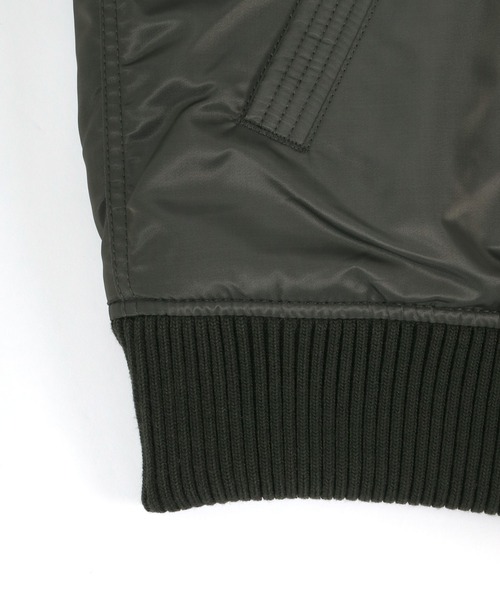 ※ALPHA（アルファ）の「ALPHA/アルファ HOODED RIB JACKET フーデッドリブジャケット（ミリタリージャケット・メンズ・ブラック/ネイビー/チャコール/アーミー・M/L/XL）」の19枚目の写真