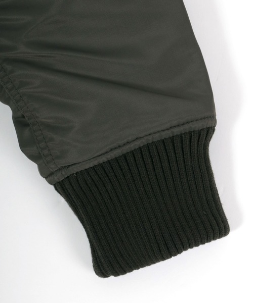 ※ALPHA（アルファ）の「ALPHA/アルファ HOODED RIB JACKET フーデッドリブジャケット（ミリタリージャケット・メンズ・ブラック/ネイビー/チャコール/アーミー・M/L/XL）」の20枚目の写真