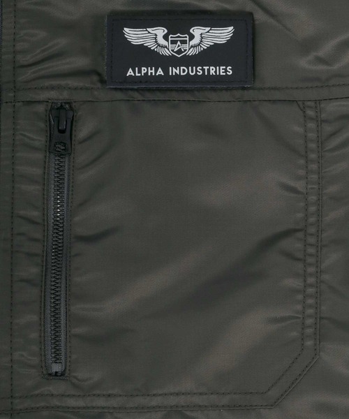 ※ALPHA（アルファ）の「ALPHA/アルファ HOODED RIB JACKET フーデッドリブジャケット（ミリタリージャケット・メンズ・ブラック/ネイビー/チャコール/アーミー・M/L/XL）」の21枚目の写真