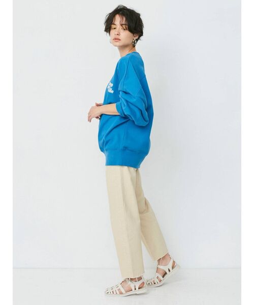 Ungrid（アングリッド）の「カットオフストレートデニム（デニムパンツ・レディース・ベージュ/アイボリー・24inch/25inch/26inch）」の18枚目の写真