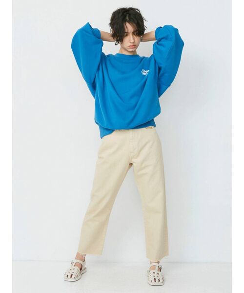 Ungrid（アングリッド）の「カットオフストレートデニム（デニムパンツ・レディース・ベージュ/アイボリー・24inch/25inch/26inch）」の19枚目の写真