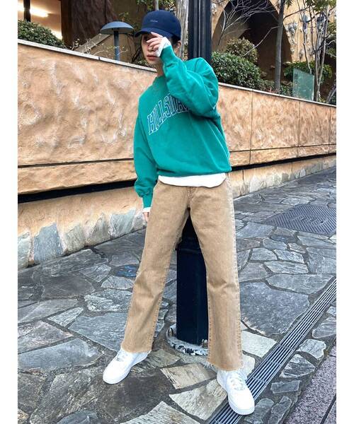 Ungrid（アングリッド）の「カットオフストレートデニム（デニムパンツ・レディース・ベージュ/アイボリー・24inch/25inch/26inch）」の9枚目の写真