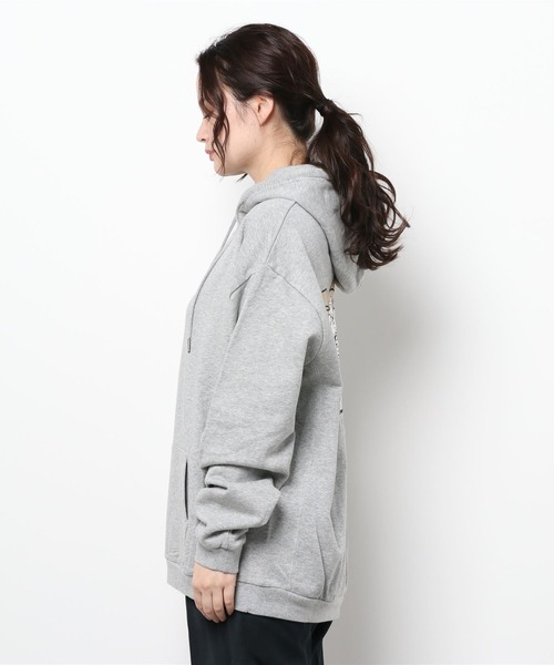 SIDEWAY STANCE（サイドウェイスタンス）の「【SIDEWAY STANCE】オリジナル グラフィック プリント オーバーサイズ スウェット プルパーカー（パーカー・メンズ・ブルーグレー/ブラック/オフホワイト/杢グレー/グレー系その他/ブラック系その他/カーキ・MEDIUM/X-LARGE/LARGE）」の16枚目の写真