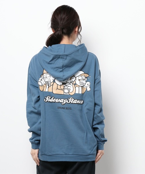 SIDEWAY STANCE（サイドウェイスタンス）の「【SIDEWAY STANCE】オリジナル グラフィック プリント オーバーサイズ スウェット プルパーカー（パーカー・メンズ・ブルーグレー/ブラック/オフホワイト/杢グレー/グレー系その他/ブラック系その他/カーキ・MEDIUM/X-LARGE/LARGE）」の19枚目の写真