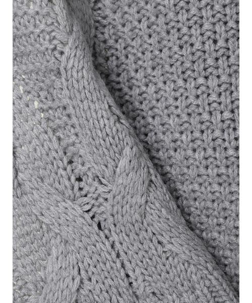Green　Parks（グリーンパークス）の「・SUGAR SPOON ケーブルニットカーディガン＊（カーディガン/ボレロ・レディース・チャコールグレー/アイボリー/杢グレー/グレイッシュベージュ・FREE）」の9枚目の写真