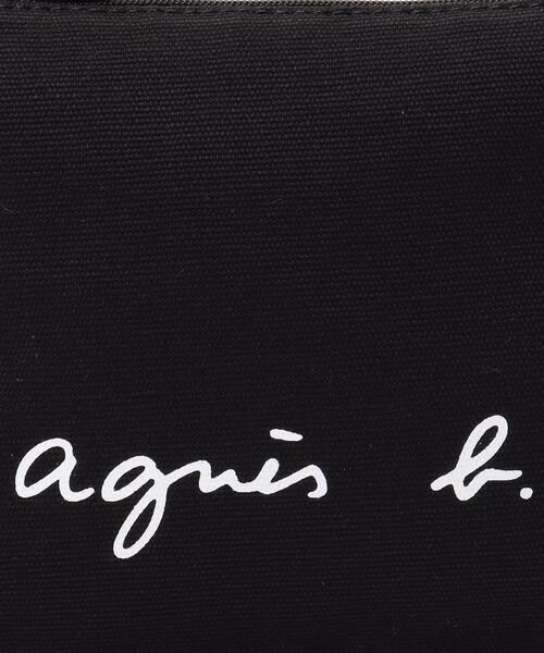 agnes b.(アニエスベー)の「WEB限定 ロゴポーチ GO03‐05(ポーチ・レディース・ブラック・FREE)」の4枚目の写真