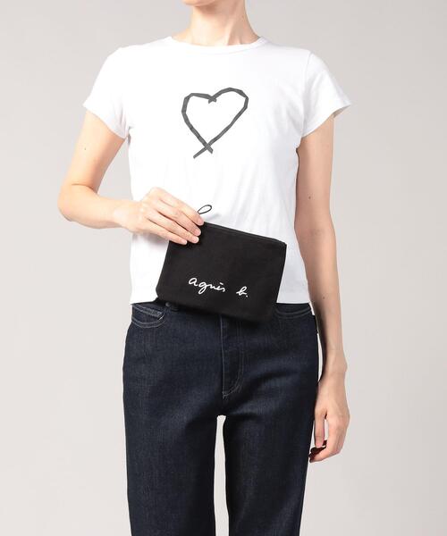 agnes b.(アニエスベー)の「WEB限定 ロゴポーチ GO03‐05(ポーチ・レディース・ブラック・FREE)」の7枚目の写真