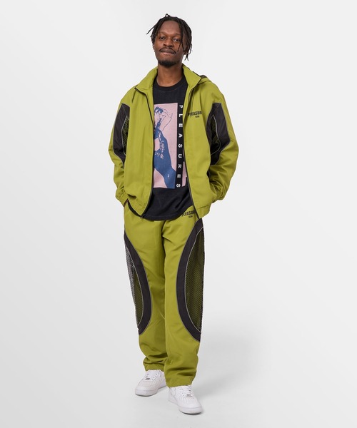HUF(ハフ)の「PLEASURES DARTON TRACK JACKET / HUF プレジャーズ コラボ トラックジャケット(ブルゾン・メンズ・グリーン・MEDIUM/LARGE/X-LARGE)」の3枚目の写真