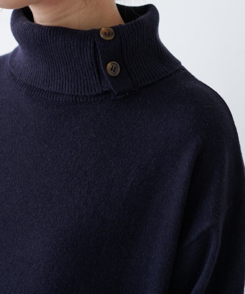 natural couture（ナチュラルクチュール）の「【WEB限定カラー有り】MAYUKOさんコラボお上品ニットワンピース（ワンピース・レディース・ネイビー/ミント/ラベンダー・FREE）」の15枚目の写真