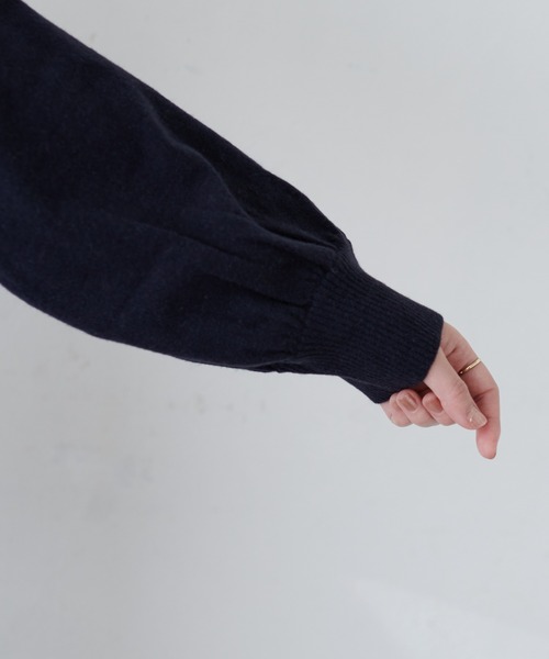 natural couture（ナチュラルクチュール）の「【WEB限定カラー有り】MAYUKOさんコラボお上品ニットワンピース（ワンピース・レディース・ネイビー/ミント/ラベンダー・FREE）」の17枚目の写真