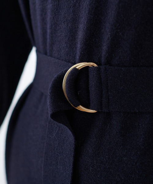 natural couture（ナチュラルクチュール）の「【WEB限定カラー有り】MAYUKOさんコラボお上品ニットワンピース（ワンピース・レディース・ネイビー/ミント/ラベンダー・FREE）」の22枚目の写真