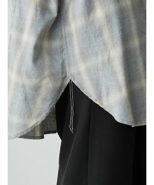 AMERICAN HOLIC（アメリカンホリック）の「オーバーサイズシャツ（シャツ/ブラウス・レディース・アイボリー/チェック・M/L）」の10枚目の写真