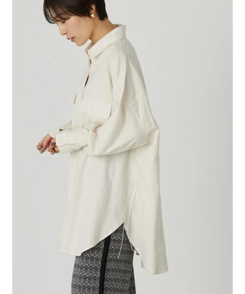 AMERICAN HOLIC（アメリカンホリック）の「オーバーサイズシャツ（シャツ/ブラウス・レディース・アイボリー/チェック・M/L）」の12枚目の写真