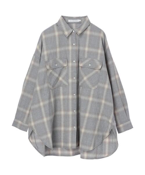 AMERICAN HOLIC（アメリカンホリック）の「オーバーサイズシャツ（シャツ/ブラウス・レディース・アイボリー/チェック・M/L）」の17枚目の写真