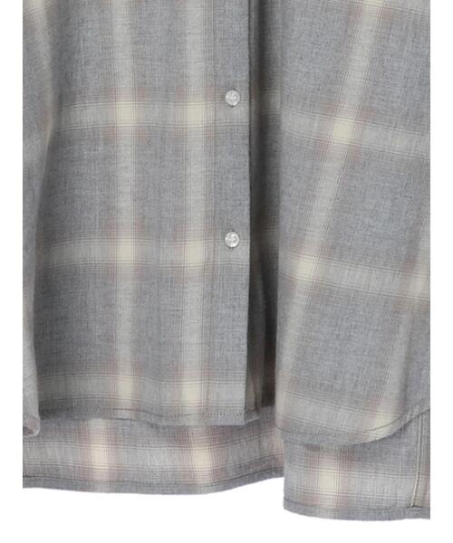 AMERICAN HOLIC（アメリカンホリック）の「オーバーサイズシャツ（シャツ/ブラウス・レディース・アイボリー/チェック・M/L）」の21枚目の写真