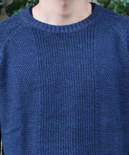 417 EDIFICE（フォーワンセブンエディフィス）の「◇KEEP BULE タックC/N L/S（ニット/セーター・メンズ・ブルー/ネイビー/その他・SMALL/LARGE/MEDIUM）」の9枚目の写真