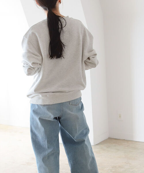 BeAMS DOT（ビームスドット）の「【WEB限定】BeAMS DOT / カレッジロゴ オーバースウェット（スウェット・レディース・グレー/ネイビー・FREE）」の7枚目の写真