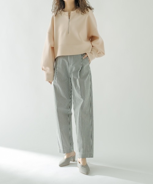 mystic(ミスティック)の「ストライプタックパンツ(その他パンツ・レディース・ブルー/ブラック・1/2)」の13枚目の写真