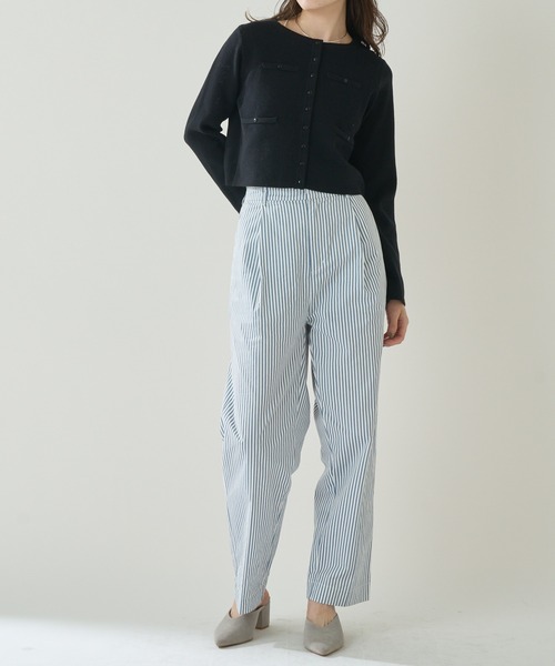 mystic(ミスティック)の「ストライプタックパンツ(その他パンツ・レディース・ブルー/ブラック・1/2)」の16枚目の写真