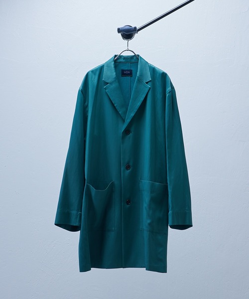 Lui's（ルイス）の「【SILLIS / シリス】 3Bロングジャケット（テーラードジャケット・メンズ・ブラック/エメラルド・44/46）」の2枚目の写真