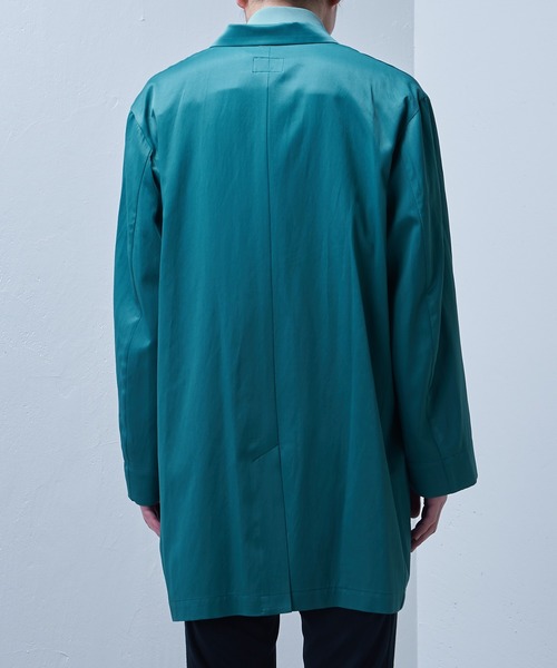 Lui's（ルイス）の「【SILLIS / シリス】 3Bロングジャケット（テーラードジャケット・メンズ・ブラック/エメラルド・44/46）」の9枚目の写真