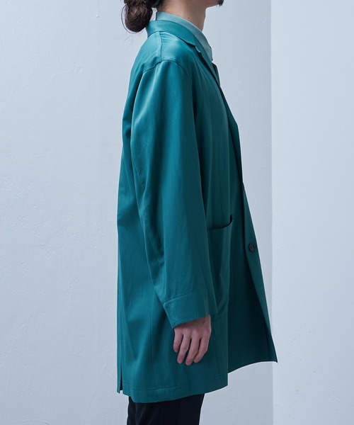 Lui's（ルイス）の「【SILLIS / シリス】 3Bロングジャケット（テーラードジャケット・メンズ・ブラック/エメラルド・44/46）」の10枚目の写真