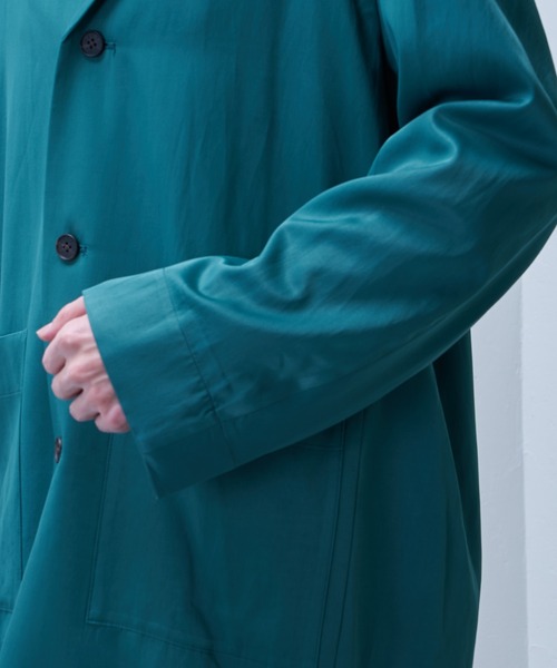 Lui's（ルイス）の「【SILLIS / シリス】 3Bロングジャケット（テーラードジャケット・メンズ・ブラック/エメラルド・44/46）」の12枚目の写真