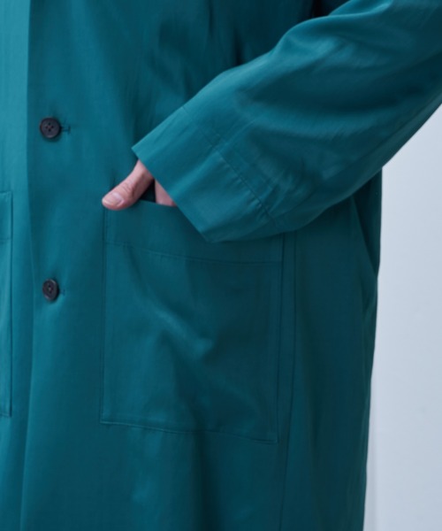 Lui's（ルイス）の「【SILLIS / シリス】 3Bロングジャケット（テーラードジャケット・メンズ・ブラック/エメラルド・44/46）」の13枚目の写真