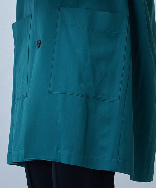 Lui's（ルイス）の「【SILLIS / シリス】 3Bロングジャケット（テーラードジャケット・メンズ・ブラック/エメラルド・44/46）」の14枚目の写真