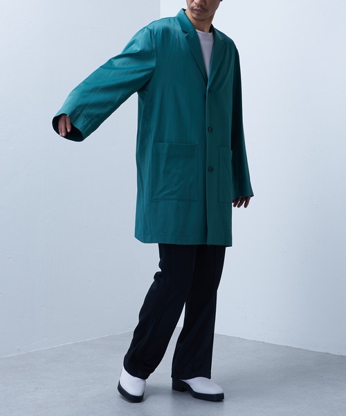 Lui's（ルイス）の「【SILLIS / シリス】 3Bロングジャケット（テーラードジャケット・メンズ・ブラック/エメラルド・44/46）」の16枚目の写真