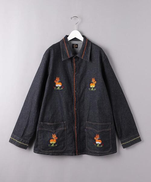 Needles(ニードルス)の「<NEEDLES(ニードルズ)> EMBROIDERY デニムジャケット■■■(デニムジャケット・メンズ・ネイビー・M/S)」の1枚目の写真
