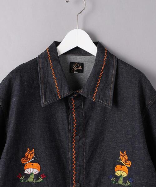 Needles(ニードルス)の「<NEEDLES(ニードルズ)> EMBROIDERY デニムジャケット■■■(デニムジャケット・メンズ・ネイビー・M/S)」の3枚目の写真