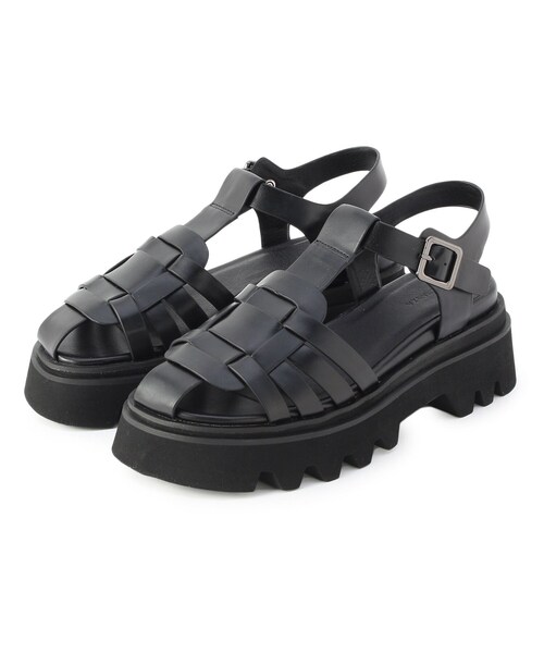 ESPERANZA（エスペランサ）の「◆【残りわずか】グルカタンクソールサンダル（サンダル・レディース・ブラック/アイボリー・LL/S/M/L）」の4枚目の写真