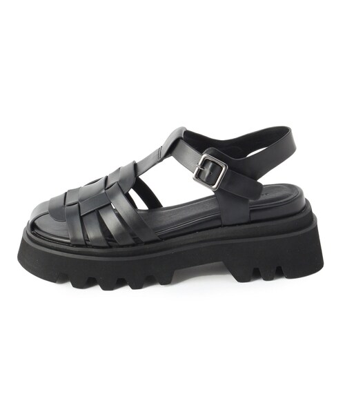 ESPERANZA（エスペランサ）の「◆【残りわずか】グルカタンクソールサンダル（サンダル・レディース・ブラック/アイボリー・LL/S/M/L）」の5枚目の写真