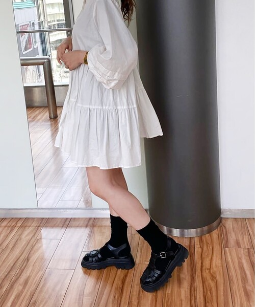 ESPERANZA（エスペランサ）の「◆【残りわずか】グルカタンクソールサンダル（サンダル・レディース・ブラック/アイボリー・LL/S/M/L）」の12枚目の写真