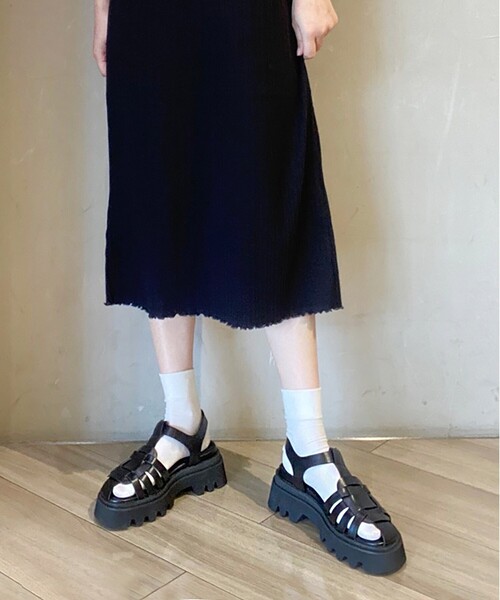 ESPERANZA（エスペランサ）の「◆【残りわずか】グルカタンクソールサンダル（サンダル・レディース・ブラック/アイボリー・LL/S/M/L）」の14枚目の写真