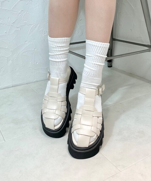 ESPERANZA（エスペランサ）の「◆【残りわずか】グルカタンクソールサンダル（サンダル・レディース・ブラック/アイボリー・LL/S/M/L）」の16枚目の写真